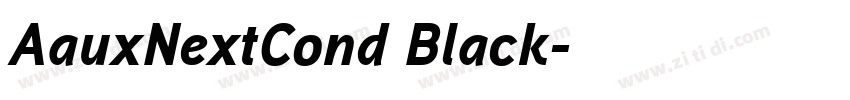 AauxNextCond Black字体转换